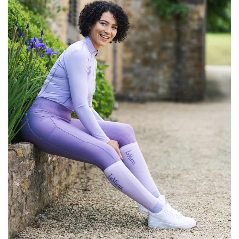 LeMieux Competition Socks Twin Pack - Wisteria-1
